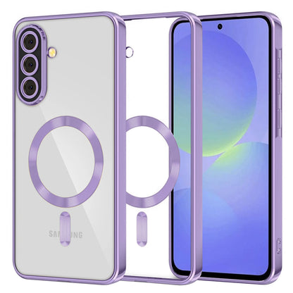 Θήκη MagSafe για Samsung Galaxy A56 A566 / A36 A366, Techsuit, Luxury Crystal, Ανοιχτό Μωβ