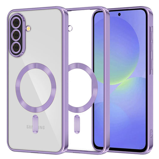Θήκη MagSafe για Samsung Galaxy A56 A566 / A36 A366, Techsuit, Luxury Crystal, Ανοιχτό Μωβ