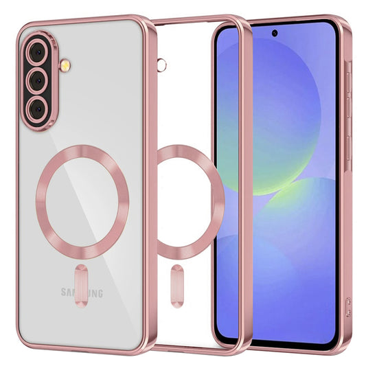 Θήκη MagSafe για Samsung Galaxy A56 A566 / A36 A366, Techsuit, Luxury Crystal, Ροζ