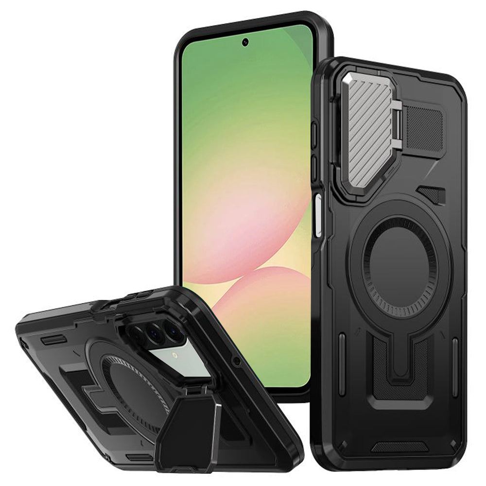 Θήκη MagSafe για Samsung Galaxy A56 A566, Techsuit, CamVault, Μαύρο