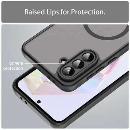 Θήκη MagSafe για Samsung Galaxy A56 A566, Techsuit, HaloFrost II, Μαύρη