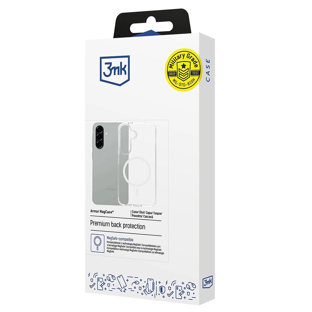 Θήκη MagSafe για Samsung Galaxy A57 5G, 3MK, Armor MagCase, Διάφανη