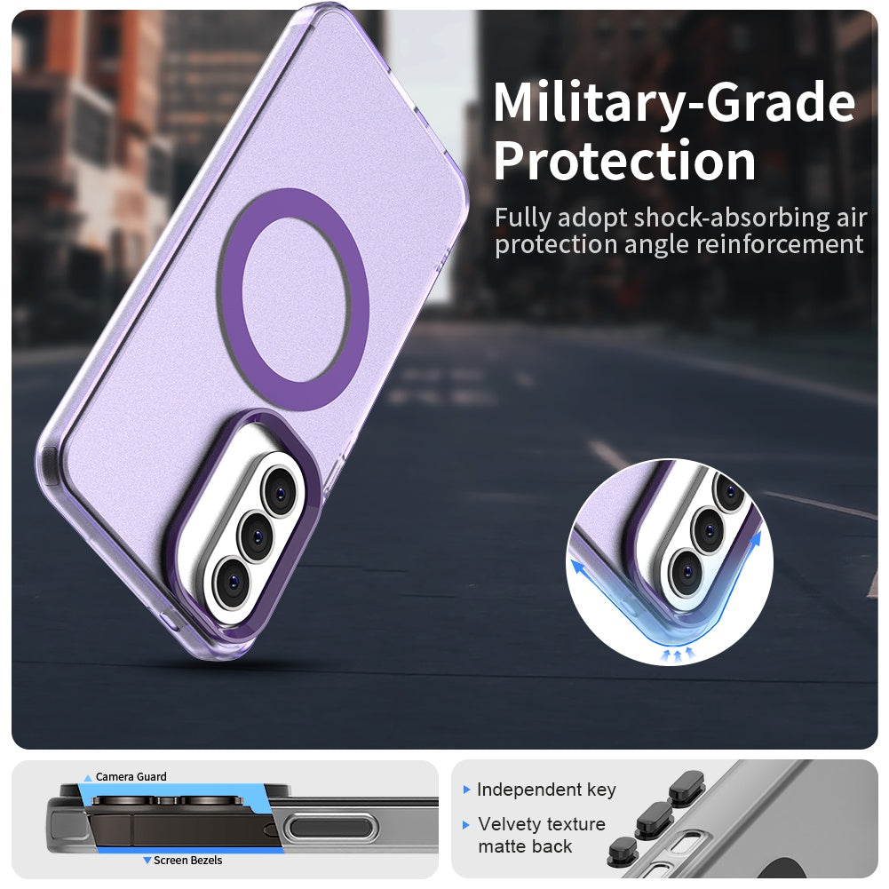 MagSafe Case for Samsung Galaxy A57 5G, Techsuit, CandyCase, Purple