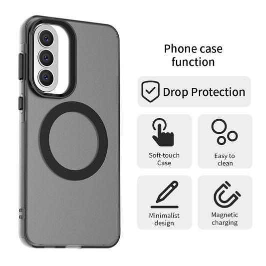 MagSafe Case for Samsung Galaxy A57 5G, Techsuit, CandyCase, Black