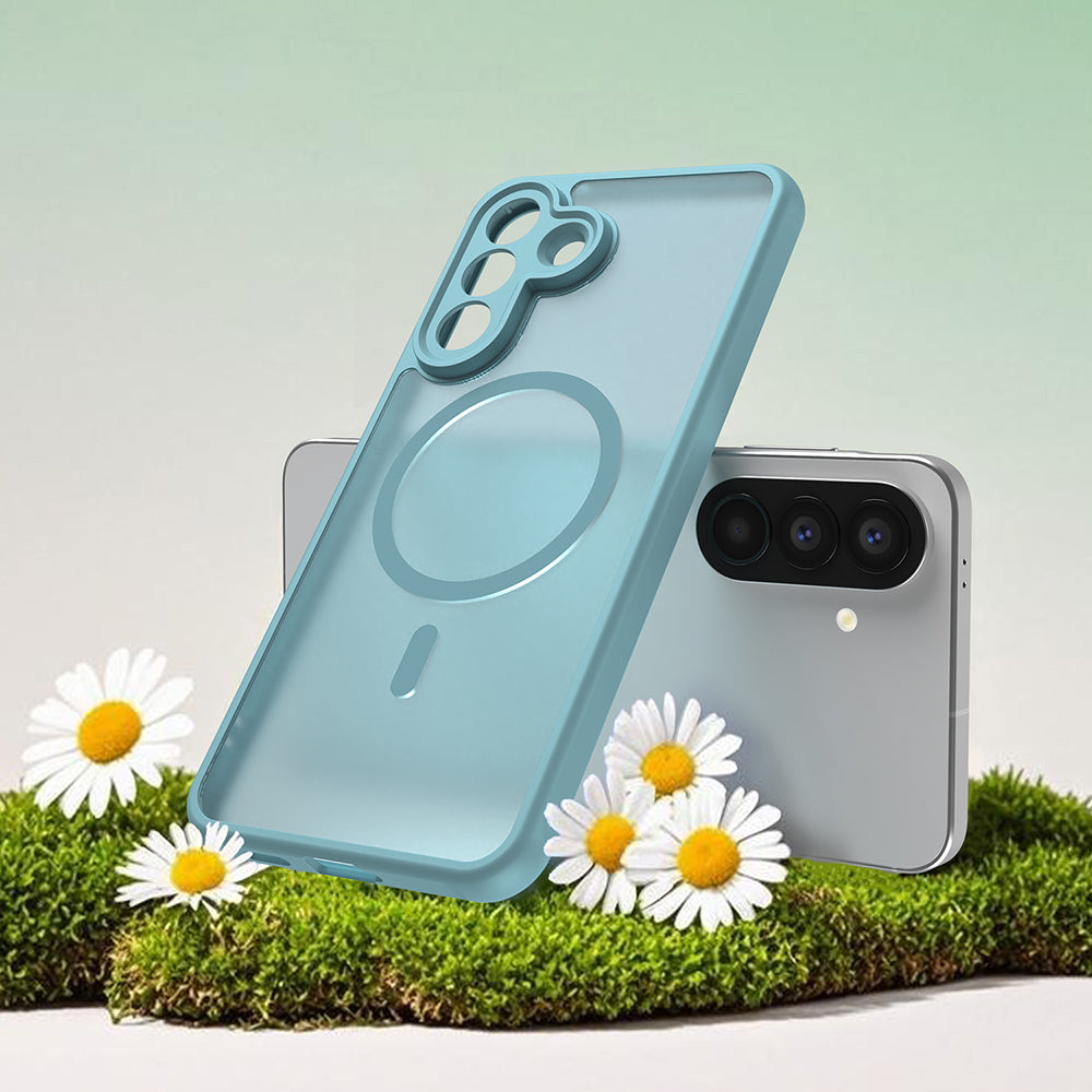 Θήκη MagSafe για Samsung Galaxy A57 5G, Techsuit, HaloFrost II, Ανοιχτό Πράσινο