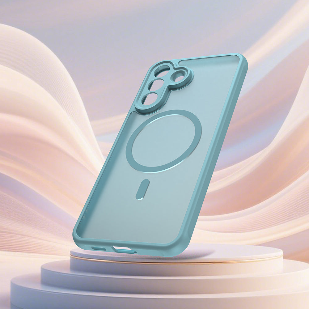 Θήκη MagSafe για Samsung Galaxy A57 5G, Techsuit, HaloFrost II, Ανοιχτό Πράσινο