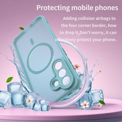 Θήκη MagSafe για Samsung Galaxy A57 5G, Techsuit, HaloFrost II, Ανοιχτό Πράσινο