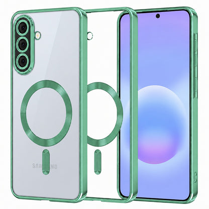 Θήκη MagSafe για Samsung Galaxy A57 5G, Techsuit, Luxury Crystal, Ανοιχτό Πράσινο