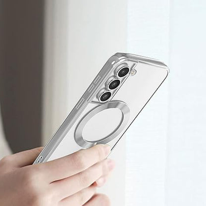 Θήκη MagSafe για Samsung Galaxy S21 5G G991, Techsuit, Luxury Crystal, Χρυσή