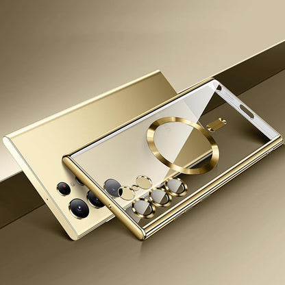 Θήκη MagSafe για Samsung Galaxy S21 Ultra 5G G998, Techsuit, Luxury Crystal, Μαύρη