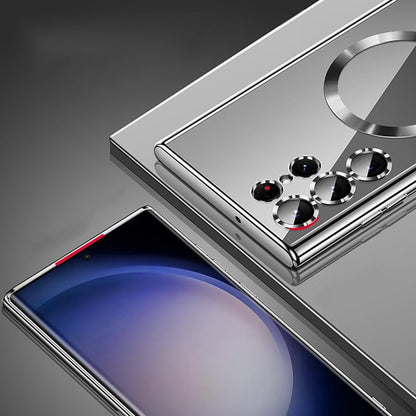 Θήκη MagSafe για Samsung Galaxy S21 Ultra 5G G998, Techsuit, Luxury Crystal, Μαύρη