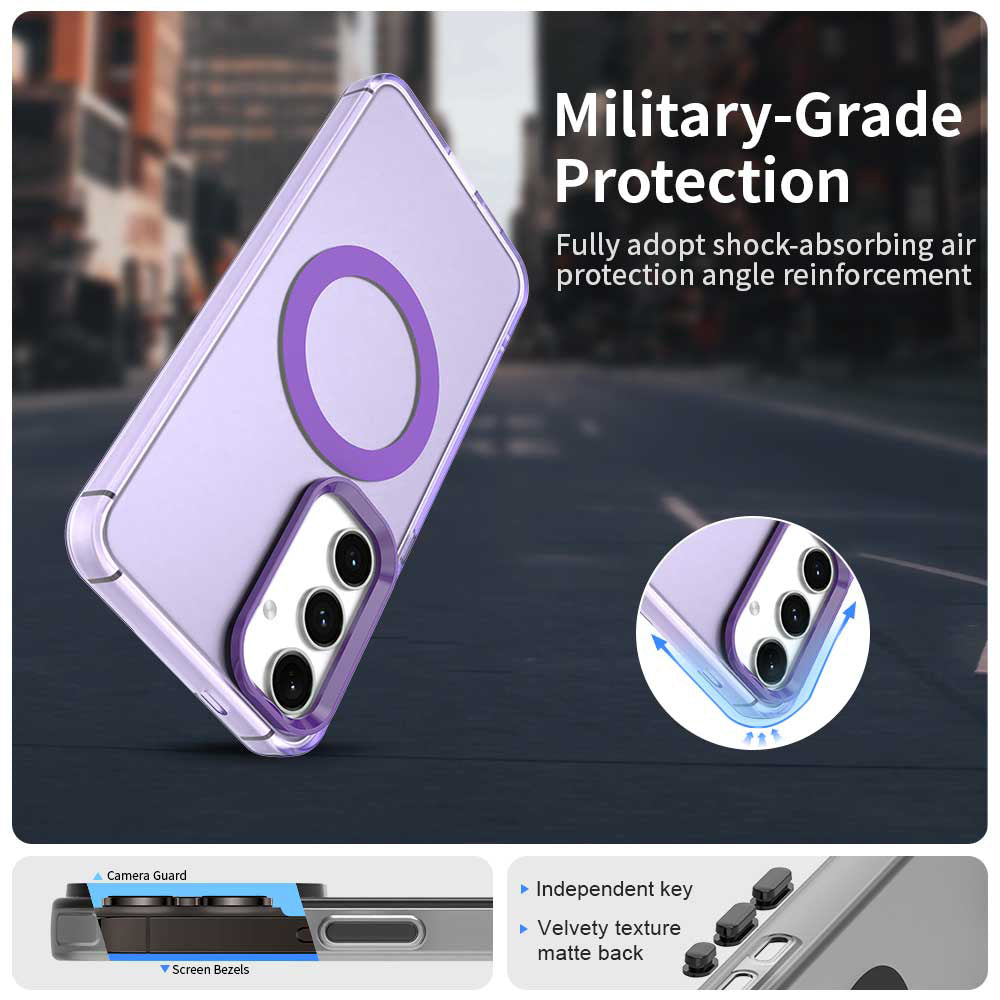 MagSafe Case for Samsung Galaxy S23 FE S711, Techsuit, CandyCase, Purple