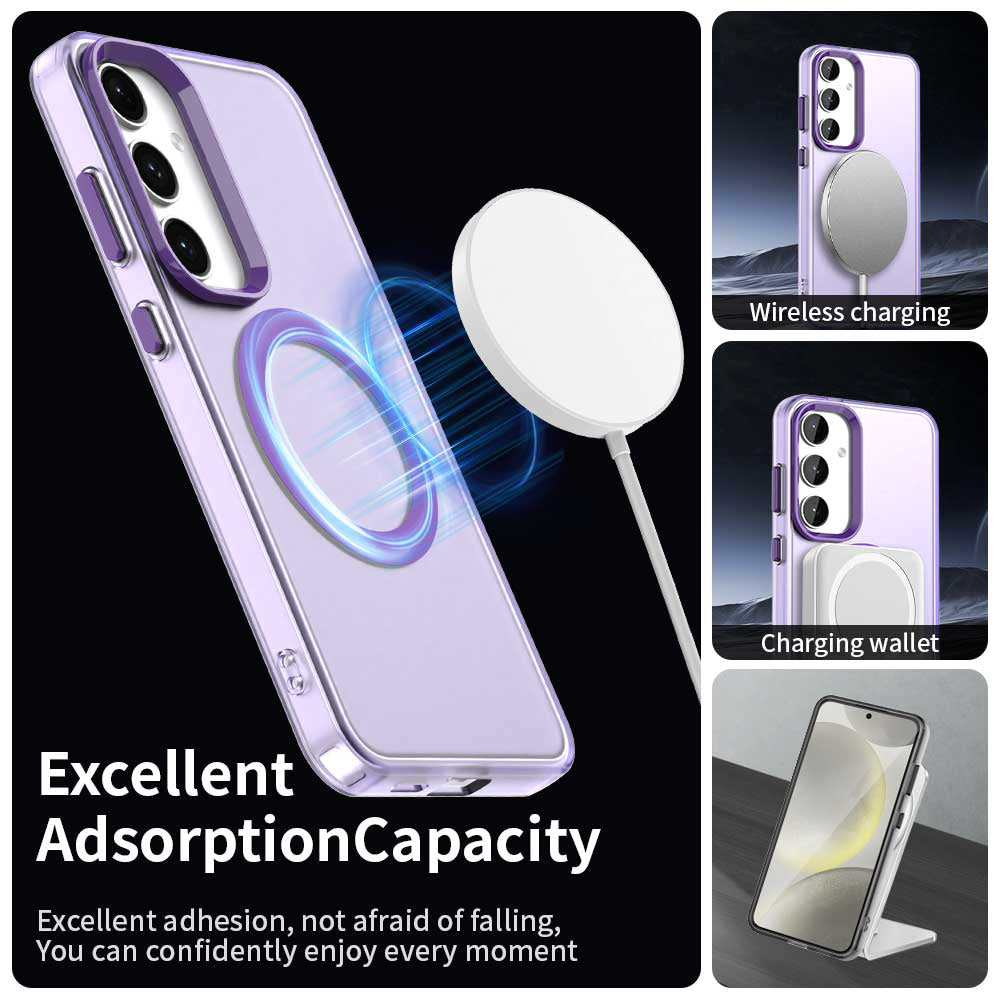 MagSafe Case for Samsung Galaxy S23 FE S711, Techsuit, CandyCase, Purple