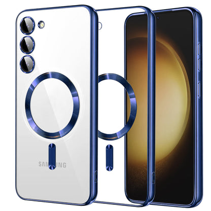 Θήκη MagSafe για Samsung Galaxy S23+ S916, Techsuit, Luxury Crystal, Σκούρο Μπλε