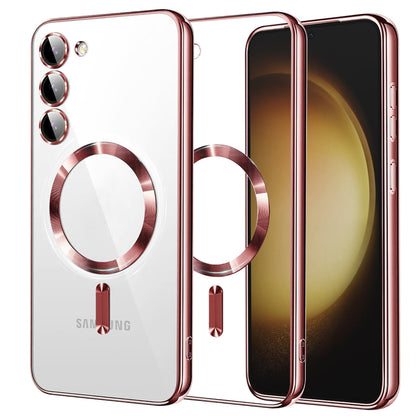Θήκη MagSafe για Samsung Galaxy S23+ S916, Techsuit, Luxury Crystal, Ροζ