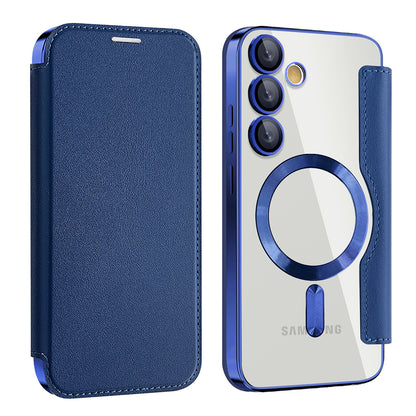 MagSafe Case for Samsung Galaxy S23+ S916, Techsuit, SmartMag Book, Blue