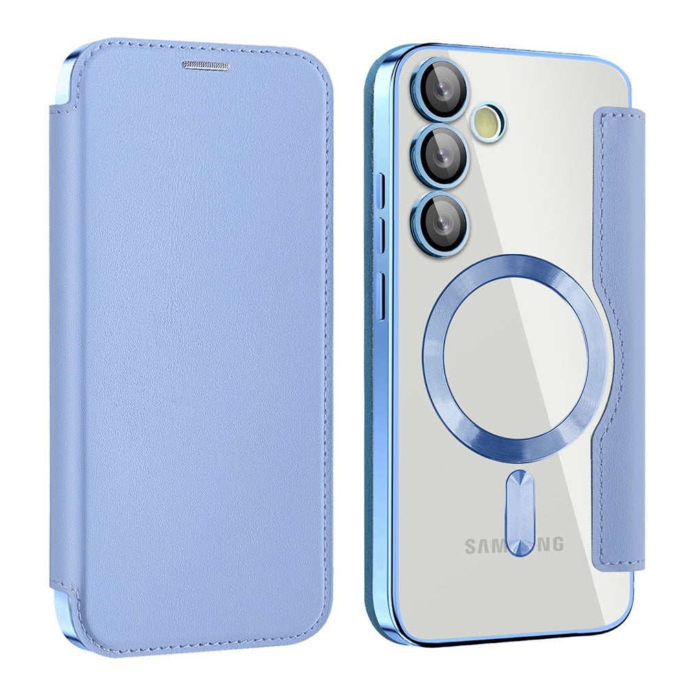 MagSafe Case for Samsung Galaxy S23+ S916, Techsuit, SmartMag Book, Blue