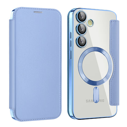 MagSafe Case for Samsung Galaxy S23+ S916, Techsuit, SmartMag Book, Blue