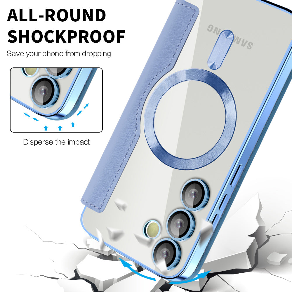 MagSafe Case for Samsung Galaxy S23+ S916, Techsuit, SmartMag Book, Blue