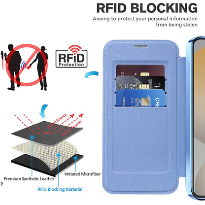 MagSafe Case for Samsung Galaxy S23+ S916, Techsuit, SmartMag Book, Blue