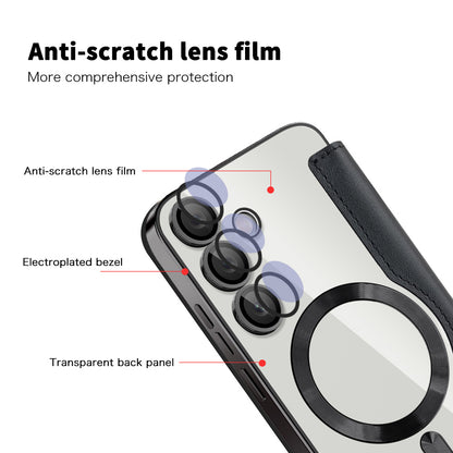 MagSafe Case for Samsung Galaxy S23+ S916, Techsuit, SmartMag Book, Black
