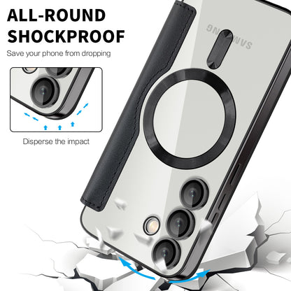 MagSafe Case for Samsung Galaxy S23+ S916, Techsuit, SmartMag Book, Black
