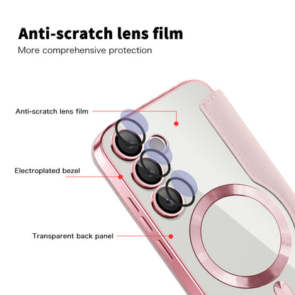 MagSafe Case for Samsung Galaxy S23+ S916, Techsuit, SmartMag Book, Pink