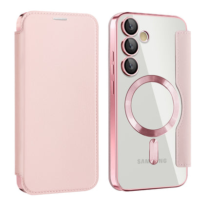 MagSafe Case for Samsung Galaxy S23+ S916, Techsuit, SmartMag Book, Pink