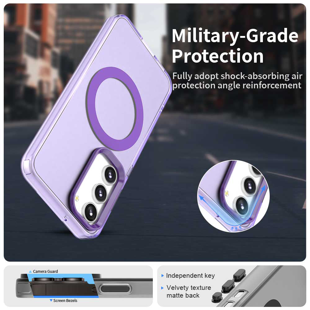 Θήκη MagSafe για Samsung Galaxy S23 S911, Techsuit, CandyCase, Μωβ