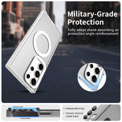 MagSafe Case for Samsung Galaxy S23 Ultra S918, Techsuit, CandyCase, White