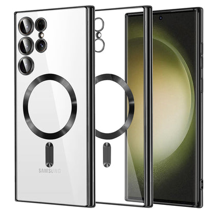 Θήκη MagSafe για Samsung Galaxy S23 Ultra S918, Techsuit, Luxury Crystal, Μαύρο