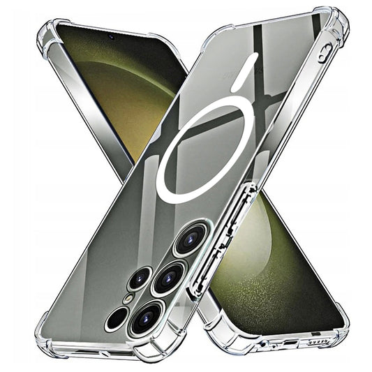 Θήκη MagSafe για Samsung Galaxy S23 Ultra S918, Techsuit, Ανθεκτική σε Κρούσεις, Διαφανής