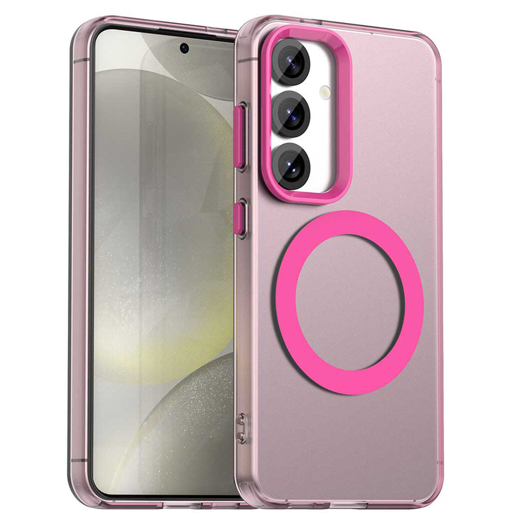 MagSafe Case for Samsung Galaxy S24 FE S721, Techsuit, CandyCase, Pink