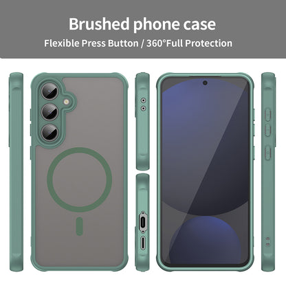 Θήκη MagSafe για Samsung Galaxy S24 FE S721, Techsuit, HaloFrost II, Πράσινο