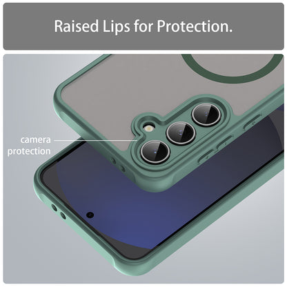 Θήκη MagSafe για Samsung Galaxy S24 FE S721, Techsuit, HaloFrost II, Πράσινο