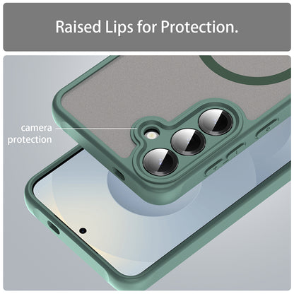 MagSafe Case for Samsung Galaxy S24+ S926, Techsuit, HaloFrost II, Green