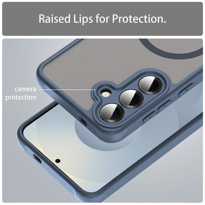 MagSafe Case for Samsung Galaxy S24 S921, Techsuit, HaloFrost II, Navy Blue