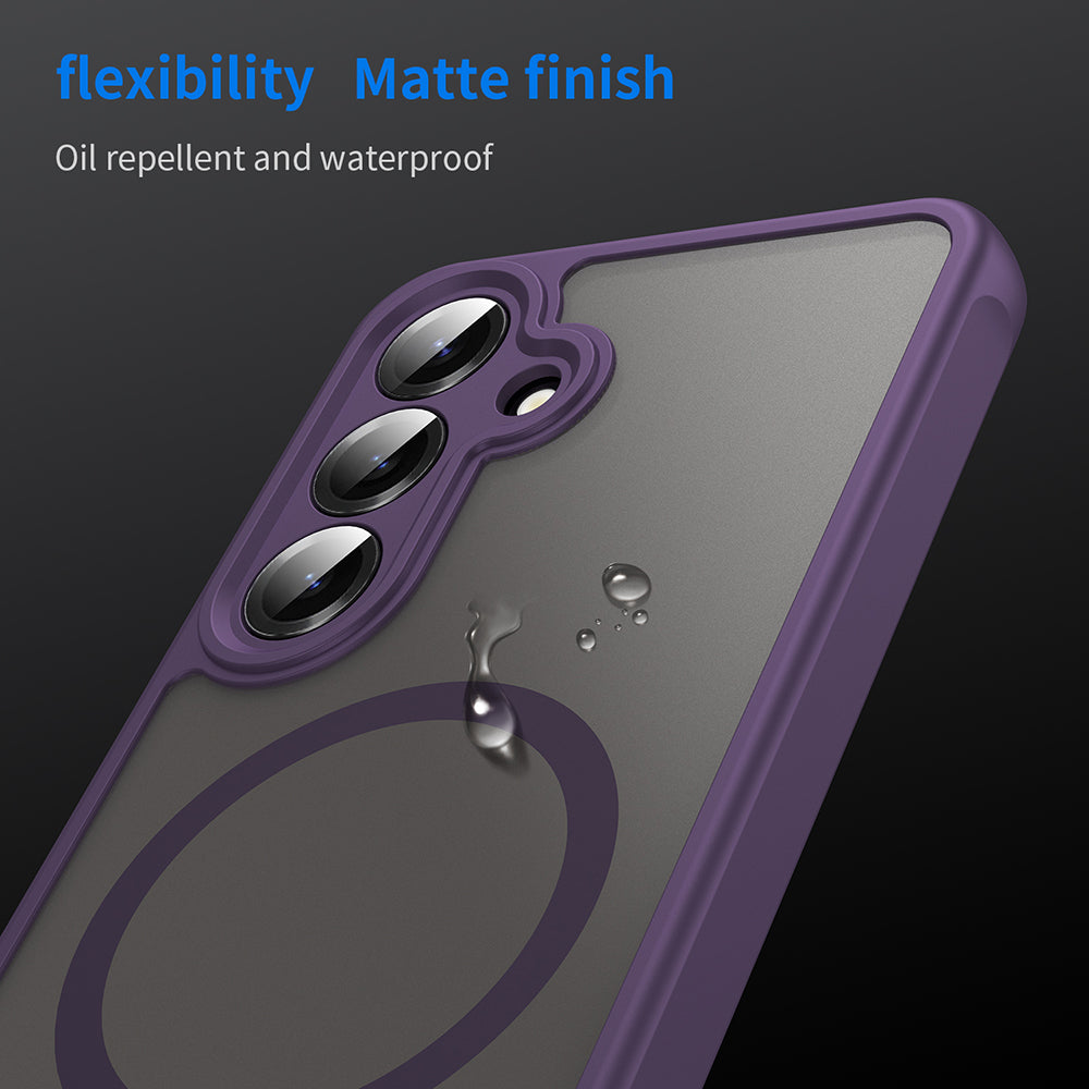 MagSafe Case for Samsung Galaxy S24 S921, Techsuit, HaloFrost II, Purple