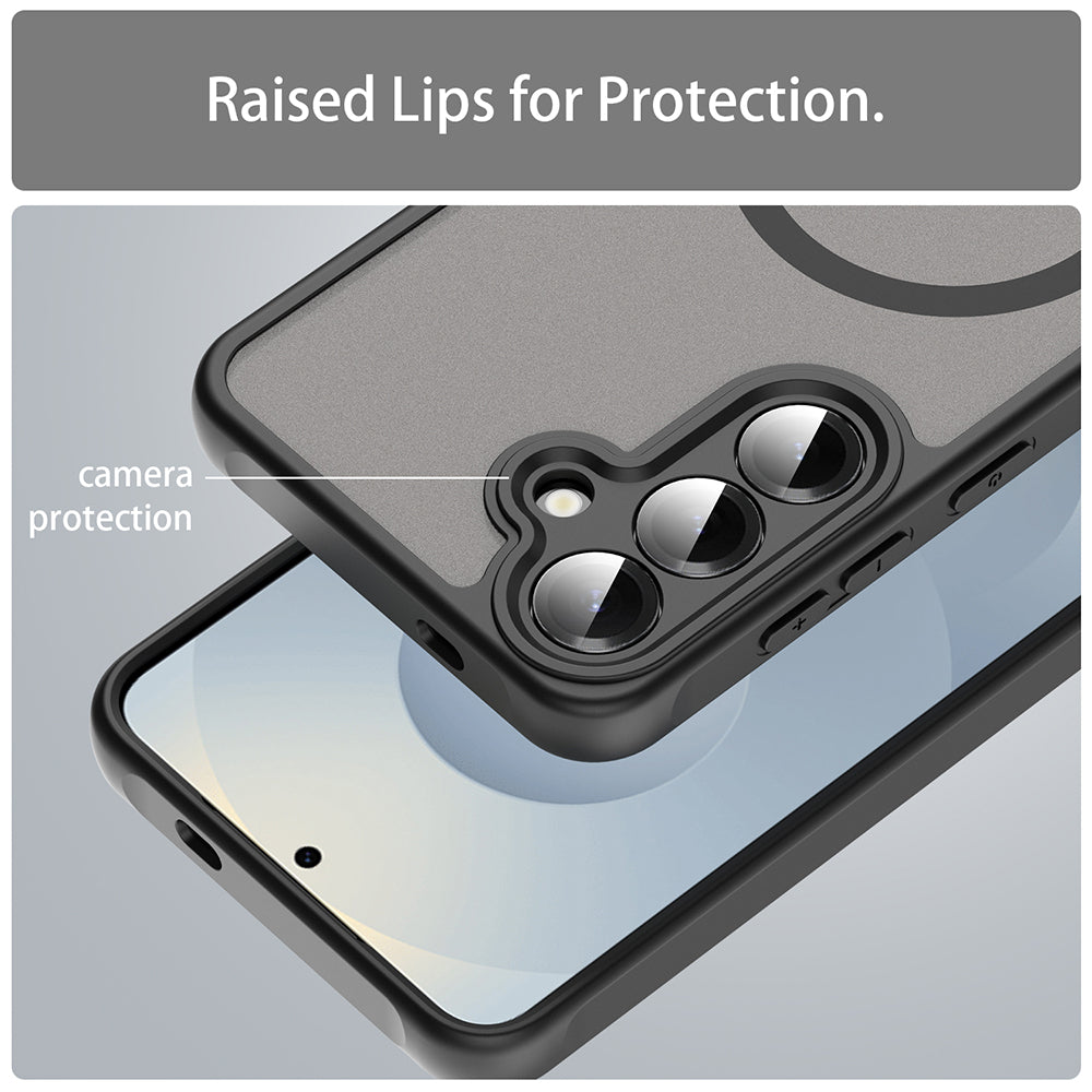 MagSafe Case for Samsung Galaxy S24 S921, Techsuit, HaloFrost II, Black