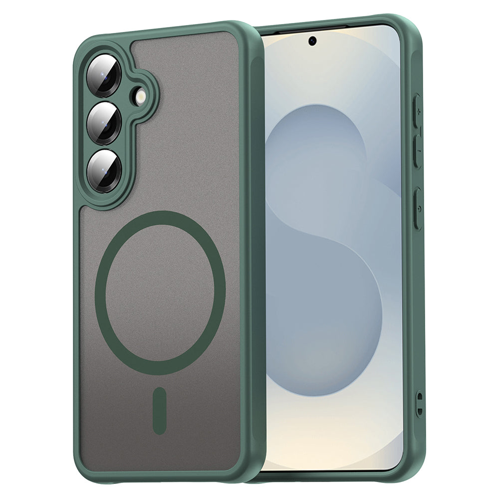 MagSafe Case for Samsung Galaxy S24 S921, Techsuit, HaloFrost II, Green