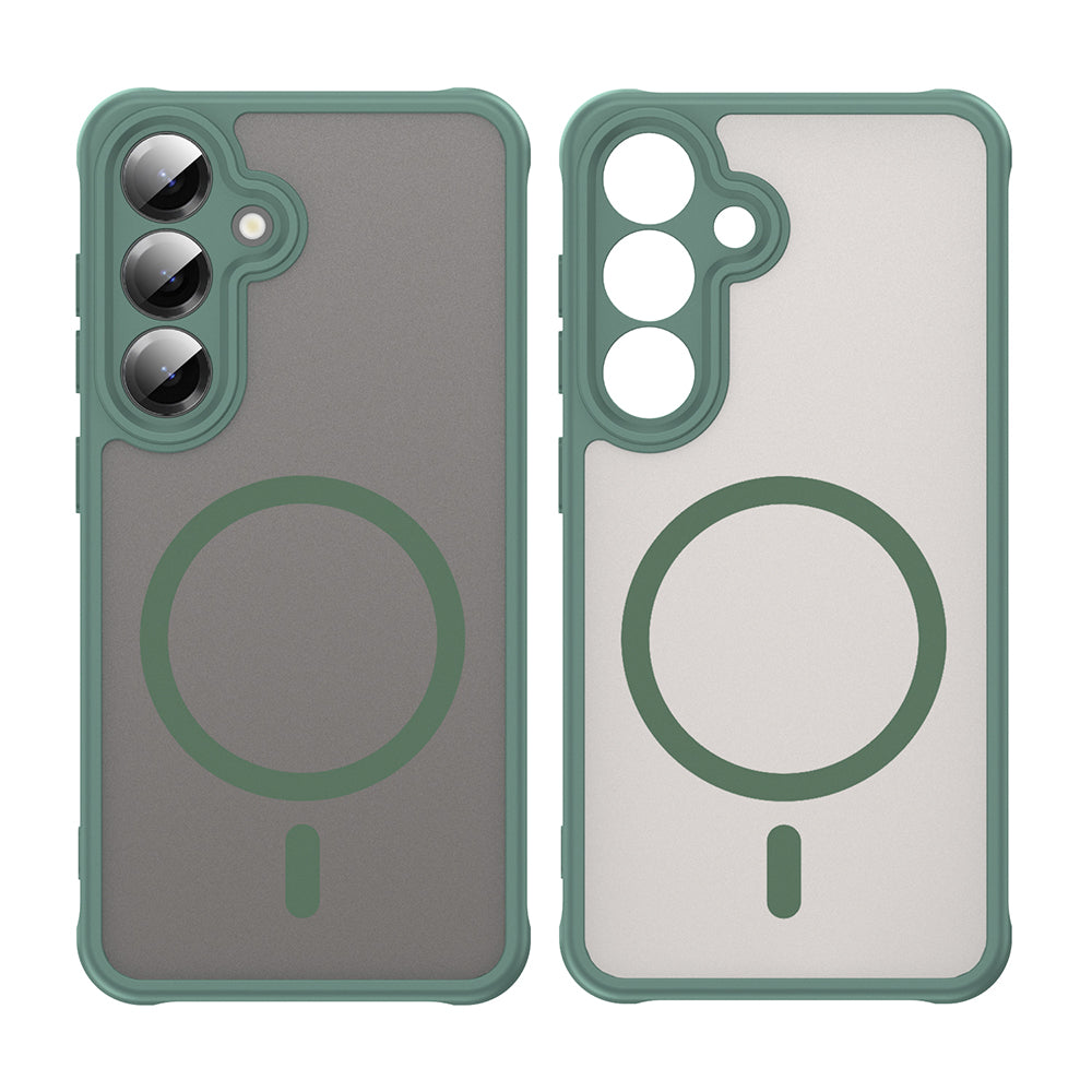 MagSafe Case for Samsung Galaxy S24 S921, Techsuit, HaloFrost II, Green
