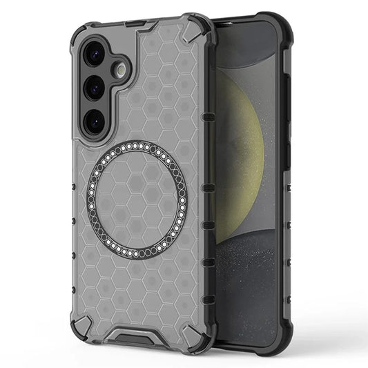 Θήκη MagSafe για Samsung Galaxy S24 S921, Techsuit, HoneyComb Shield, Μαύρο