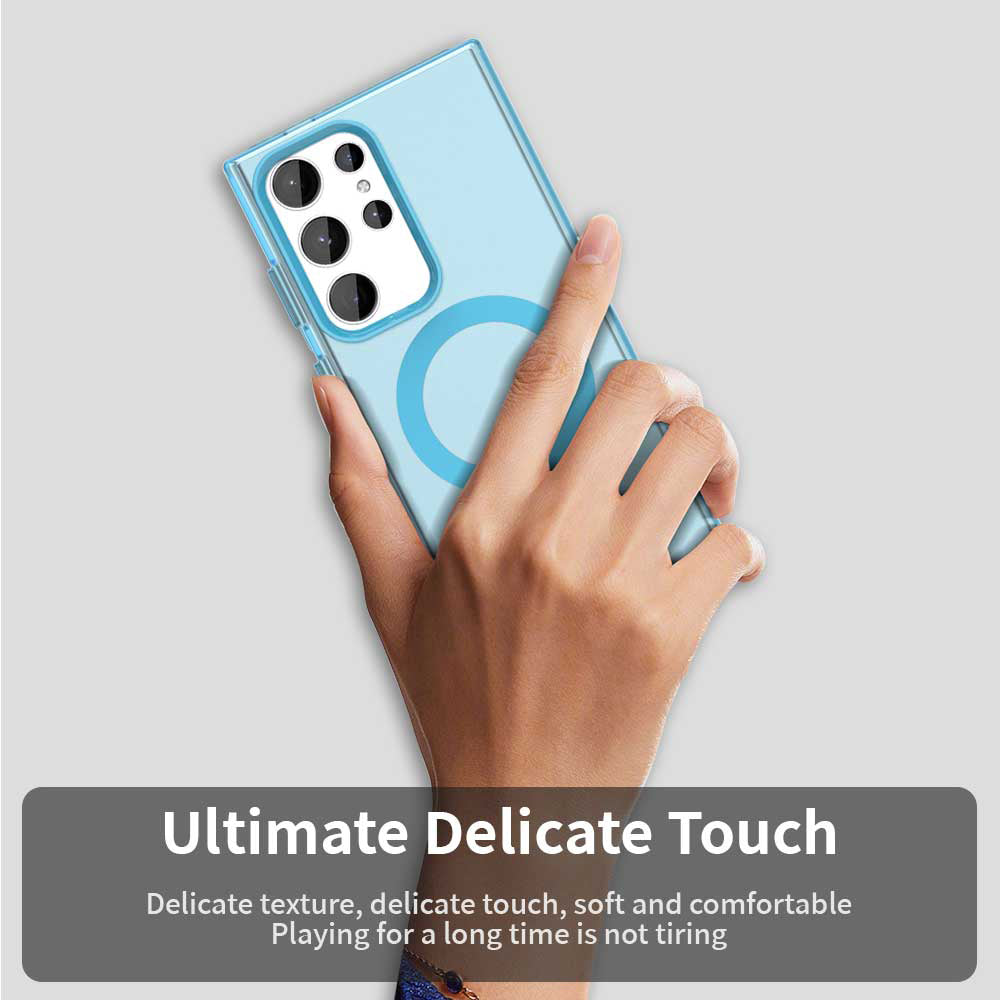MagSafe Case for Samsung Galaxy S24 Ultra S928, Techsuit, CandyCase, Blue