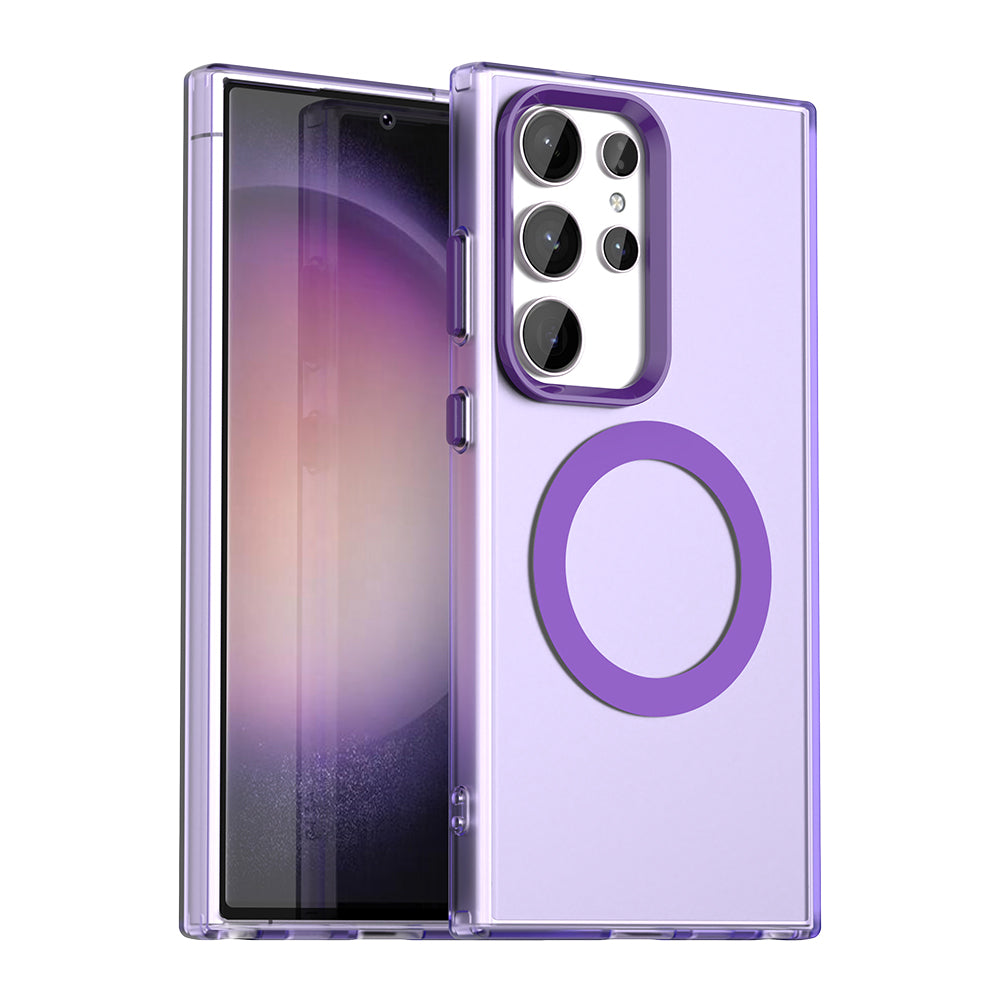 Θήκη MagSafe για Samsung Galaxy S24 Ultra S928, Techsuit, CandyCase, Μωβ