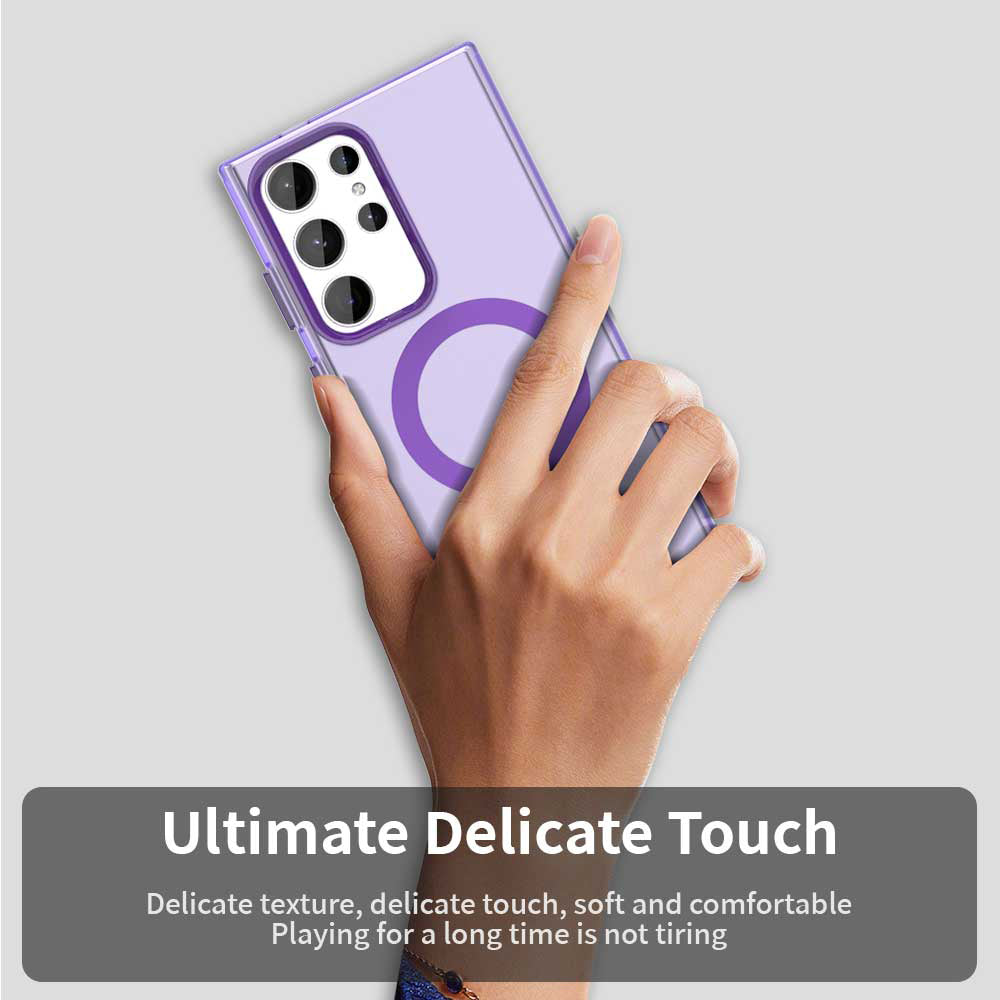Θήκη MagSafe για Samsung Galaxy S24 Ultra S928, Techsuit, CandyCase, Μωβ