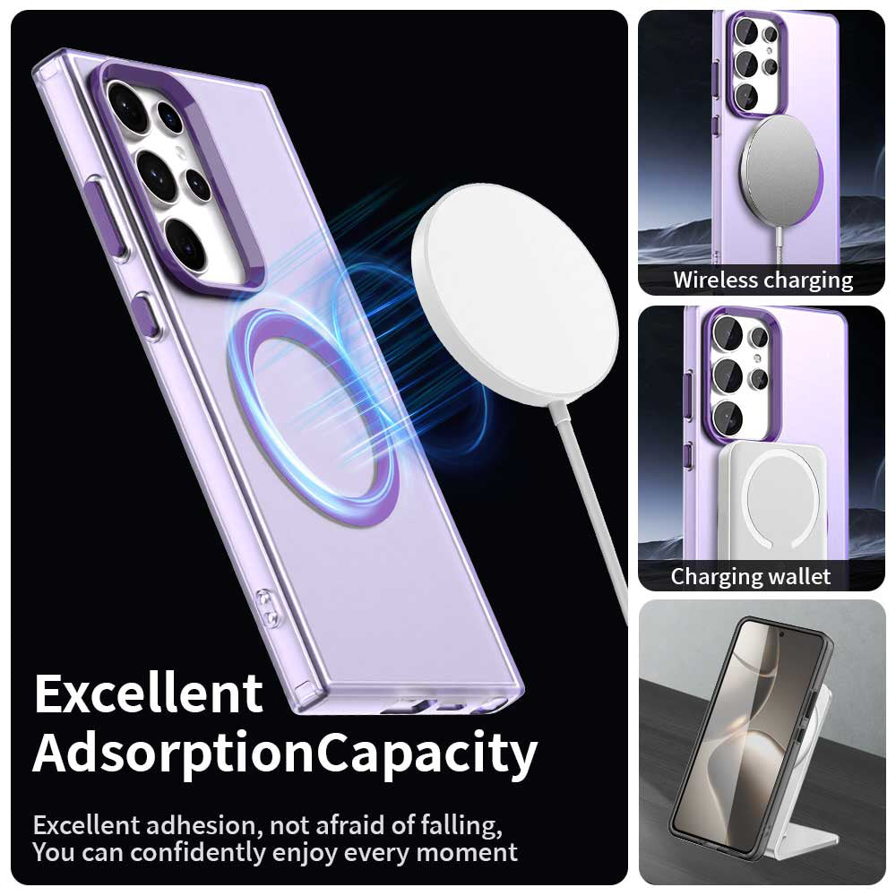 Θήκη MagSafe για Samsung Galaxy S24 Ultra S928, Techsuit, CandyCase, Μωβ