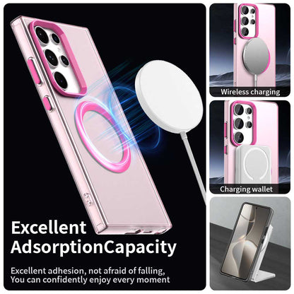 MagSafe Case for Samsung Galaxy S24 Ultra S928, Techsuit, CandyCase, Pink