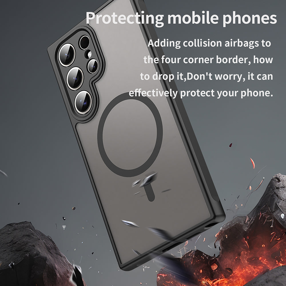 Θήκη MagSafe για Samsung Galaxy S24 Ultra S928, Techsuit, HaloFrost II, Μαύρο