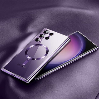 Θήκη MagSafe για Samsung Galaxy S24 Ultra S928, Techsuit, Luxury Crystal, Χρυσή