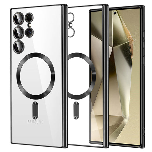 Θήκη MagSafe για Samsung Galaxy S24 Ultra S928, Techsuit, Luxury Crystal, Μαύρο